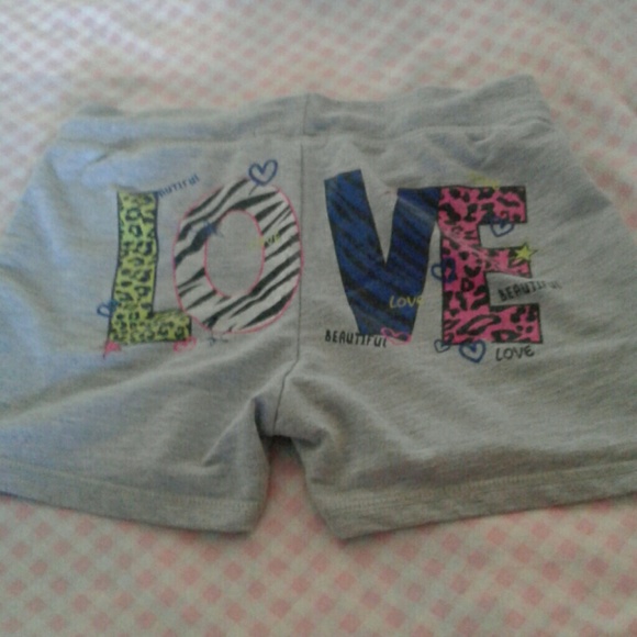 Grey shorts with colorful design on back - Picture 2 of 3